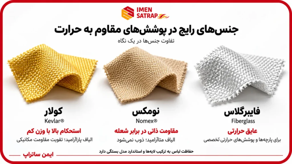 جنس لباس آتش نشانی مقاوم در برابر حرارت